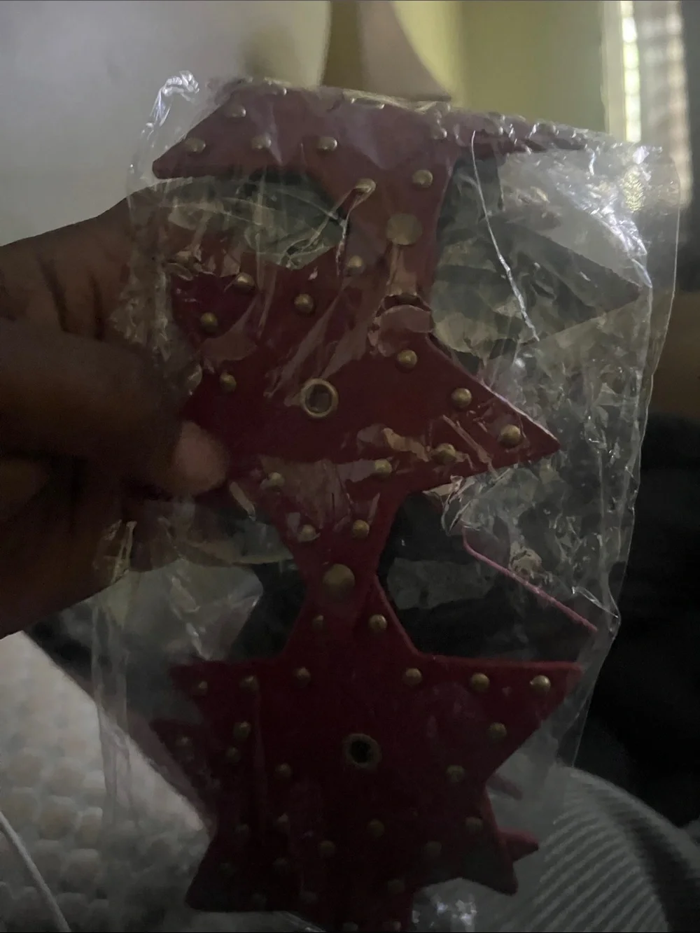 SHEIN Red Star Studded Punk Western Belt